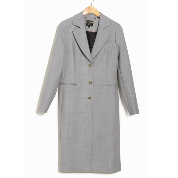 New Ted Baker Faedra Wool Blend Tailored Coat Gray sz 5, 12, L $595 - Picture 3 of 10